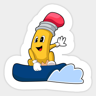 Pencil Snowboard Winter sports Sticker